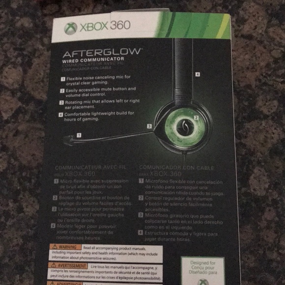 Xbox afterglow wired communicator new ibox w game - Picture 3 of 5